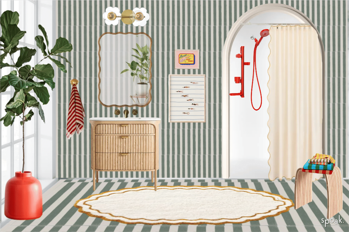 Bathroom Inspiration designed by Lisa Chaves
