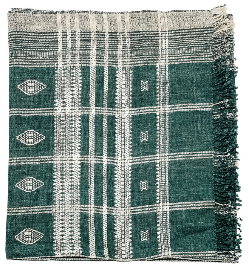 Teal Indian Wool Blanket added by Modern Naturals Design Studio