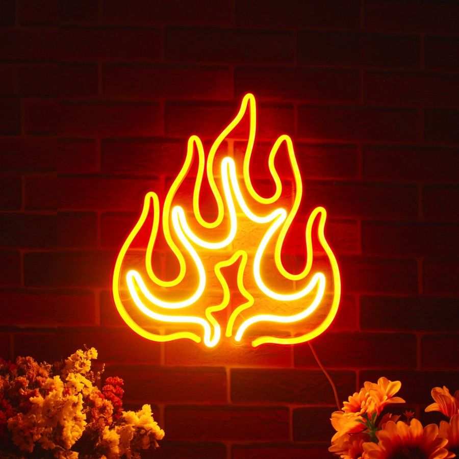 Flame Decoration Flex Silicone LED Neon Sign St16-fnu0208 - Etsy added by Lauren Houston