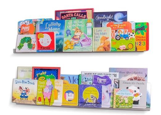 NIUBEE 2 -Packs Kids Acrylic Floating Bookshelf 36 Inch added by Mary Alice Gajo