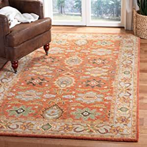 SAFAVIEH Heritage Collection 6' x 9' Rust / Beige HG734D Handmade Traditional Oriental Premium Wool Area Rug added by Spoak Member