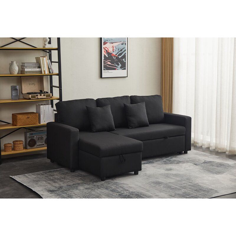 Enhaut 83.2" Wide Reversible Sleeper Sofa & Chaise added by Spoak Member