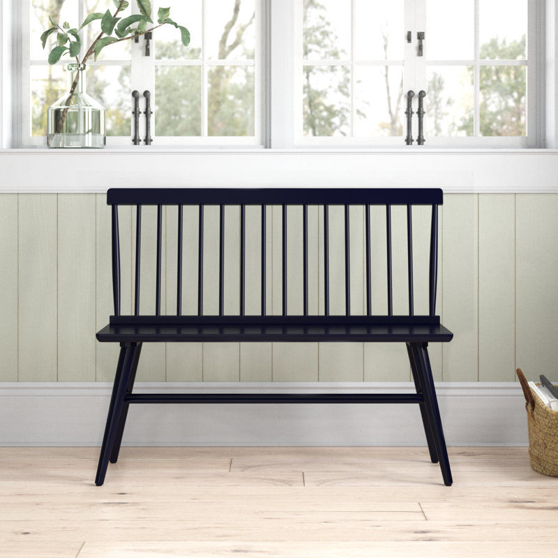 Hadiya 41" wide Solid Color Rubberwood Modern Farmhouse Wood Benche Lovseat with Protective Pad added by sallie tyler