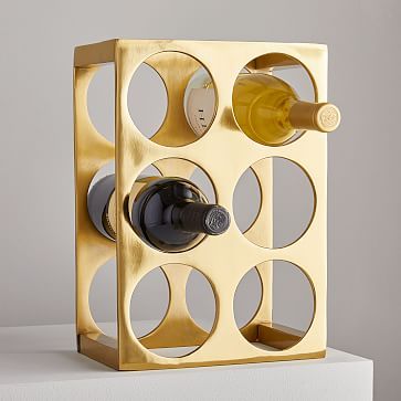 Square Brass Wine Rack added by Kristen Dominguez