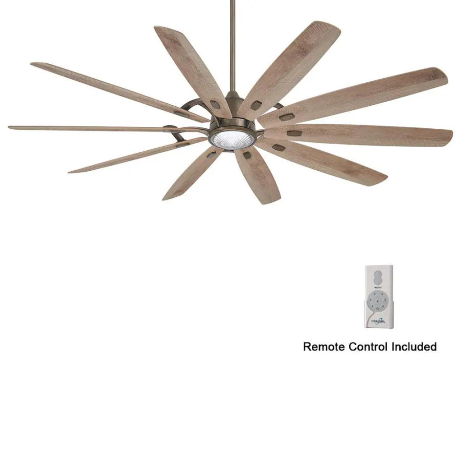 Barn H20 84 in. LED Indoor/Outdoor Heirloom Bronze Smart Ceiling Fan with Remote Control added by Jayme Weaver