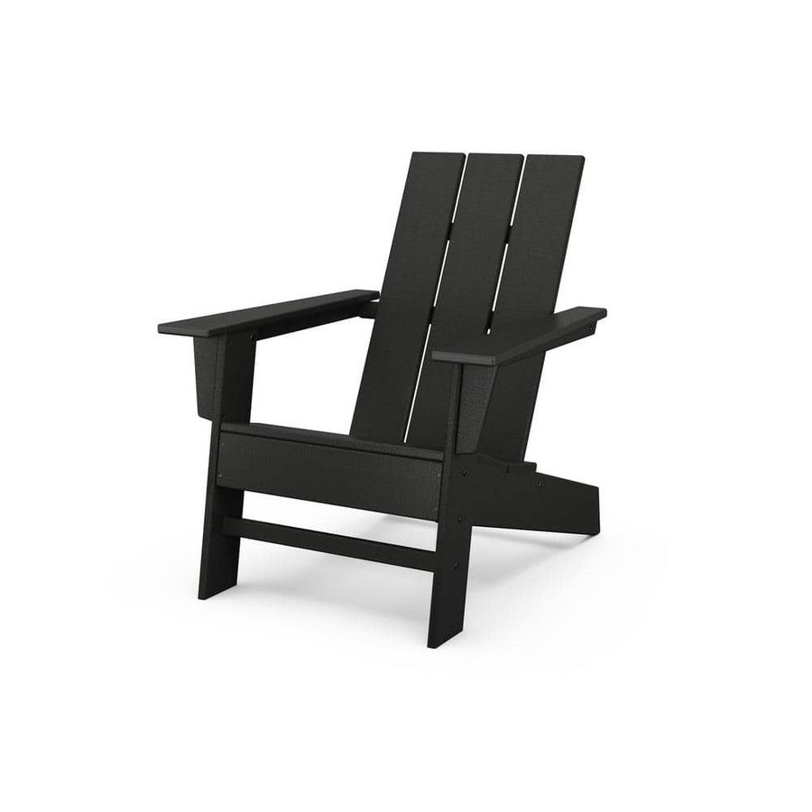 POLYWOOD Grant Park Black Modern Plastic Patio Adirondack Chair Outdoor AD220BL - The Home Depot added by Sarabeth Smith