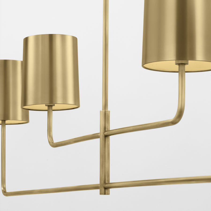 Go Lightly 70" Four Light Linear Chandelier - 70"w x 6"d x 67"h added by Kate Lynn Nemett