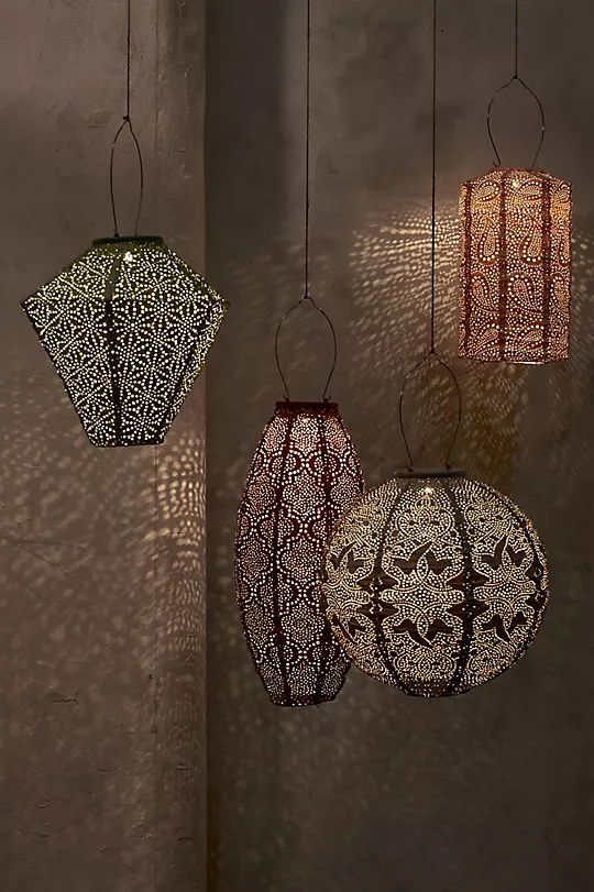 Floral Lace Battery Lantern, Round added by Caitlin Ackerman