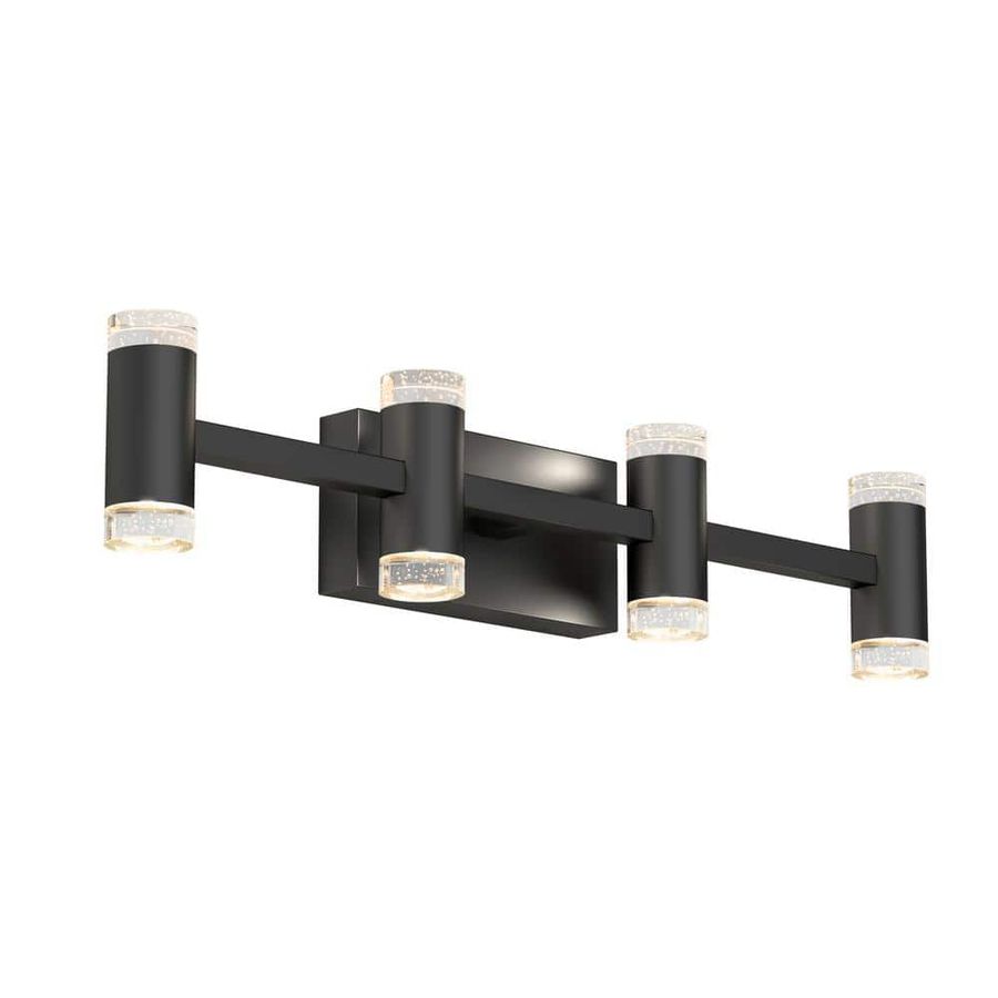 Artika Mist 27 in. 4 Light Black Modern Integrated LED 5 CCT Vanity Light Bar for Bathroom VAN-MT5C-HD2BL - The Home Depot added by HELEN SALGADO