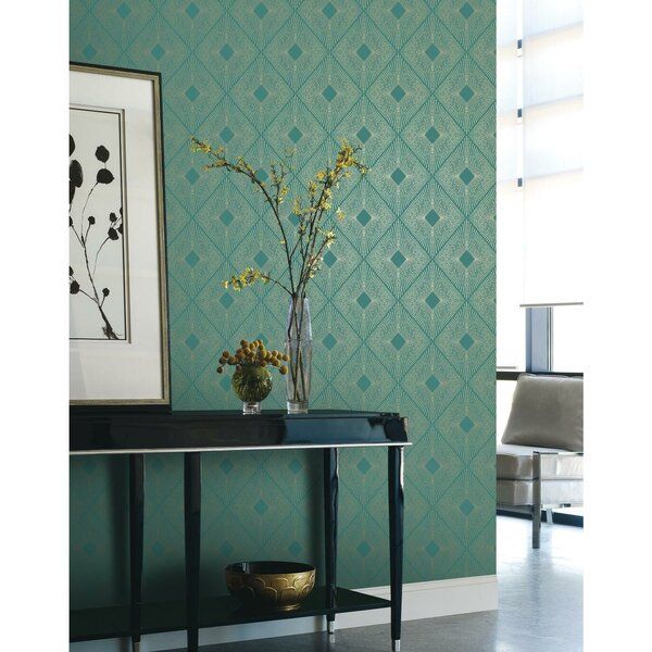 Antonina Vella Modern Metals Geometric Wallpaper added by Sunayna Ravula