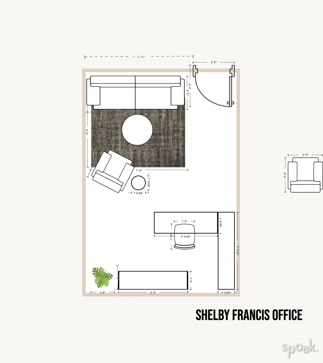 Office Floor Plan designed by Sam Cilio