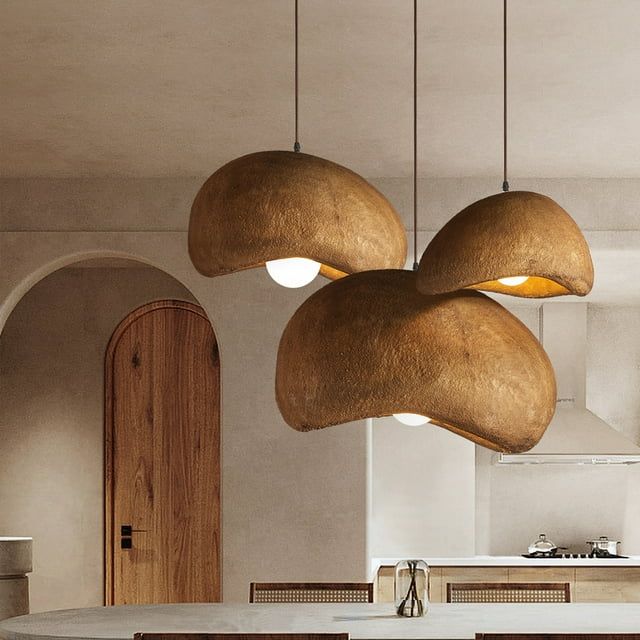 Arturesthome Nordic Living Room Resin Oval Ceiling Lamps Wabi-Sabi Pendant Light - Walmart.com added by erika grossman