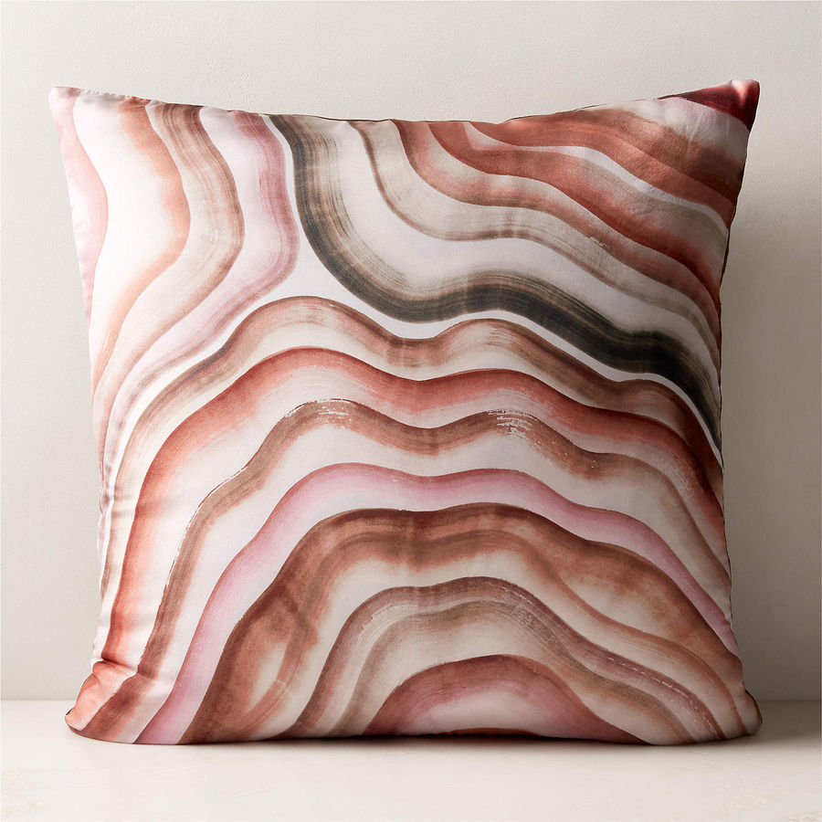 CRISANTA SILK THROW PILLOW WITH DOWN-ALTERNATIVE INSERT 23'' added by Jaelynne de Guzman