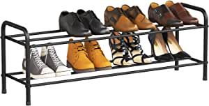 FANHAO 2-Tier Shoe Rack, 100% Stainless Steel Shoe Storage Organizer, Stackable 8-Pair Storage Shelf for Bedroom, Closet, Entryway, Dorm Room, 10.3" W x 31.5" D x13.2 H (Matte Black) added by Lily Blattner