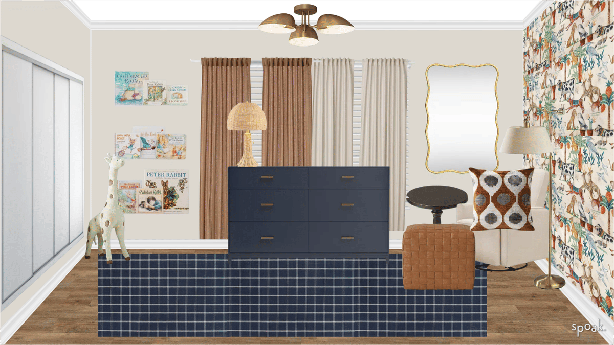 Navy Nursery Ideas designed by Ashley Higgins