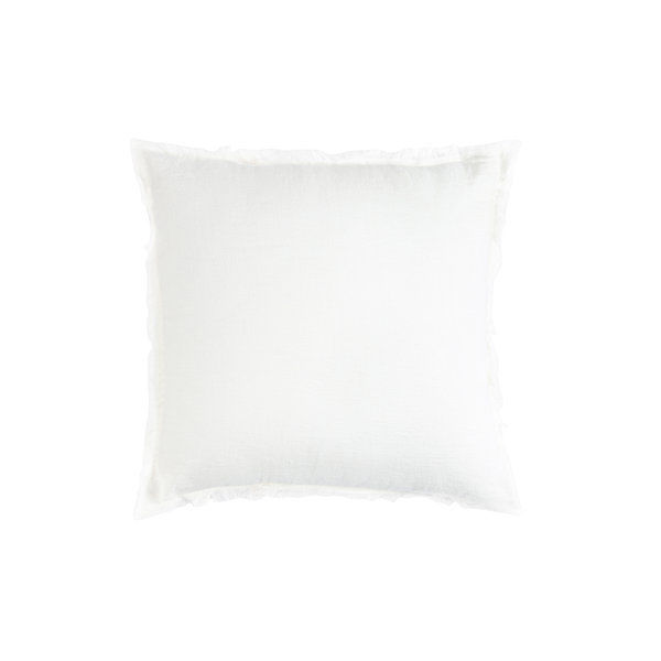 Fringed 100% Linen Throw Pillow added by Julia McAleese
