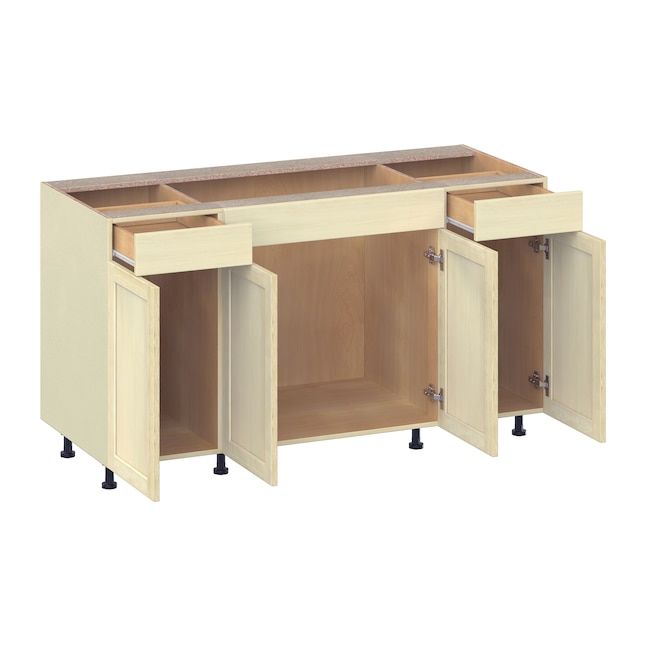 Project Source Omaha Unfinished 36-in W x 34.5-in H x 24.5-in D Unfinished Poplar Sink Base Ready To Assemble Cabinet (Recessed Panel Shaker Door Style) added by Christina Robinson