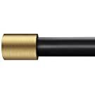 Black & gold curtain rod added by Caroline Niederst