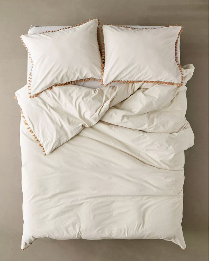 WASHED COTTON TASSEL DUVET NEUTRAL added by HELEN SALGADO