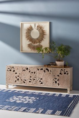 Handcarved Lotus Media Console added by Sunayna Ravula