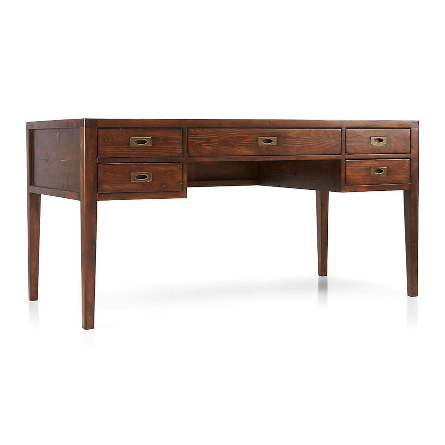 Morris 60" Chocolate Brown Desk + Reviews | Crate & Barrel added by Francesca Pasquali