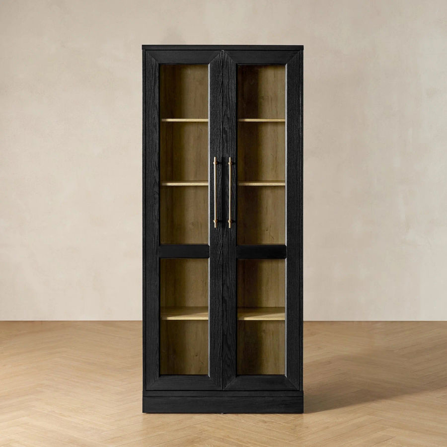 Mopio Blake Tall Display Cabinet, Kitchen Buffet Pantry Cabinet added by Annika Schneider