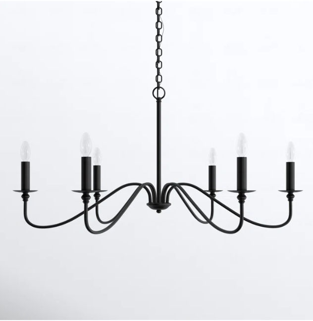  Ableton 6 Light Metal Dimmable Chandelier added by Ezada Mills