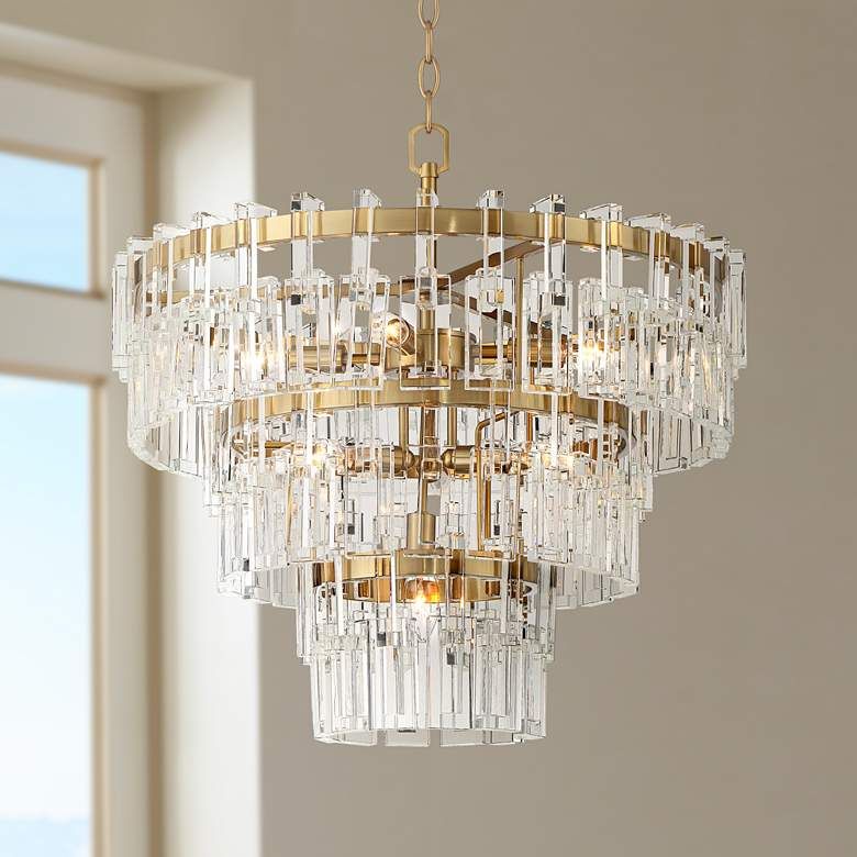 Vienna Full Spectrum Luxum 23 1/2" Brass 8-Light Crystal Chandelier added by Victoria Freise