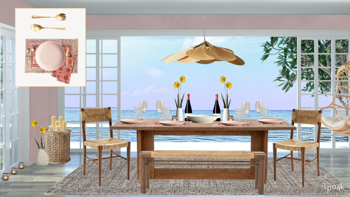 Coastal Dining Room Inspo designed by Lorie Elrod