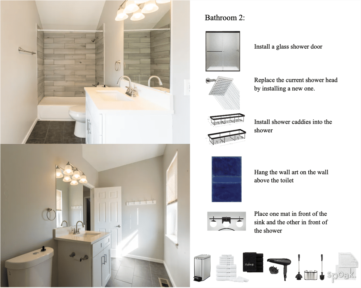 Bathroom Inspo designed by Inayah McMillan