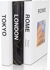 3 Pieces Decor Books, Modern Hardcover Book Stack, Display Book for Coffee Table, Faux Books for Bookshelf, Perfect Home Gift, Travel Inspired E-Book (Rome/Tokyo/London) added by Deon Wright