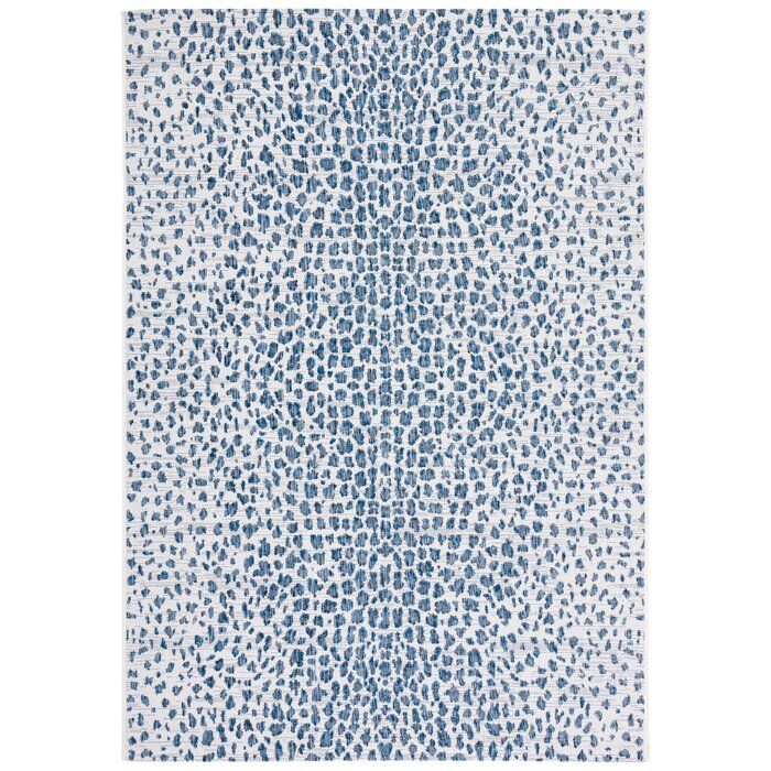 Tyron Animal Print Ivory/Navy Area Rug added by Christina Miller