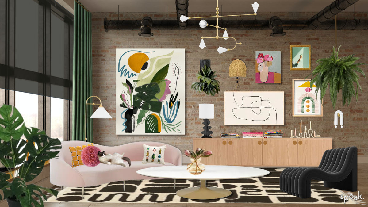 Kitchen + Living Room Inspiration designed by Laura Urban