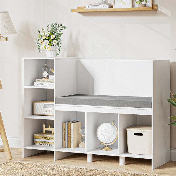 Aricella 31.7'' H x 43.3'' W Cube Bookcase with Reading Nook added by Aleja Calderón