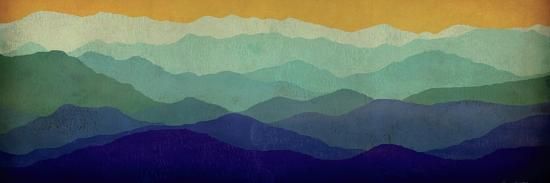 'Yellow Sky Mountains' Art Print - Ryan Fowler | Art.com added by Addy Squires