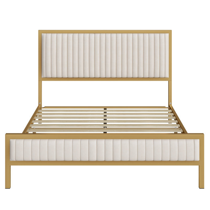 Burglind Upholstered Platform Bed with Velvet Tufted Headboard added by Avery Foret