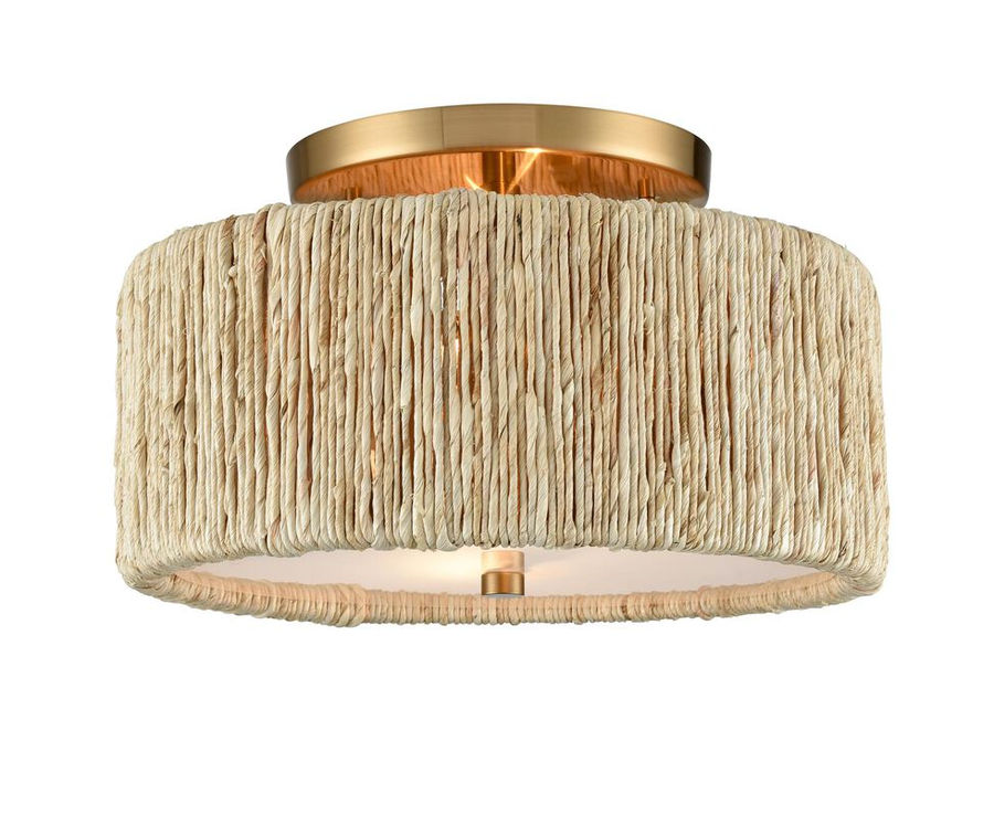Abaca 17 Inch 3 Light Semi Flush Mount | Capitol Lighting 1800lighting.com added by YVONNE WANG