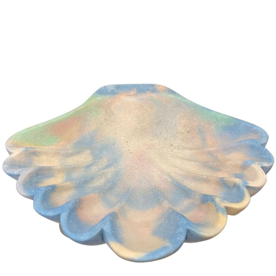 Concrete Shell Bowl - Rainbow Pastel added by Paulina Canini