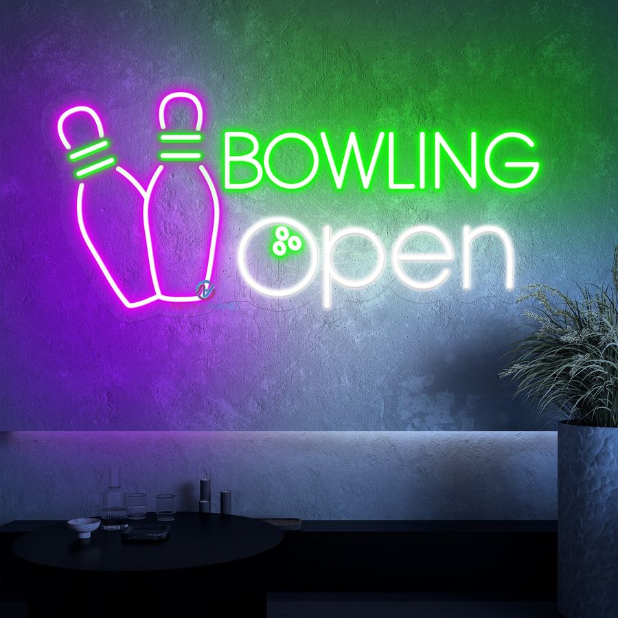 Open Neon Sign Bowling Business Led Light added by Hannah McKernan