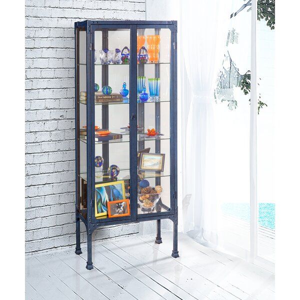 Whittlesey 28'' Wide Mirrored Back Curio Cabinet with Lighting added by Abby Pincus