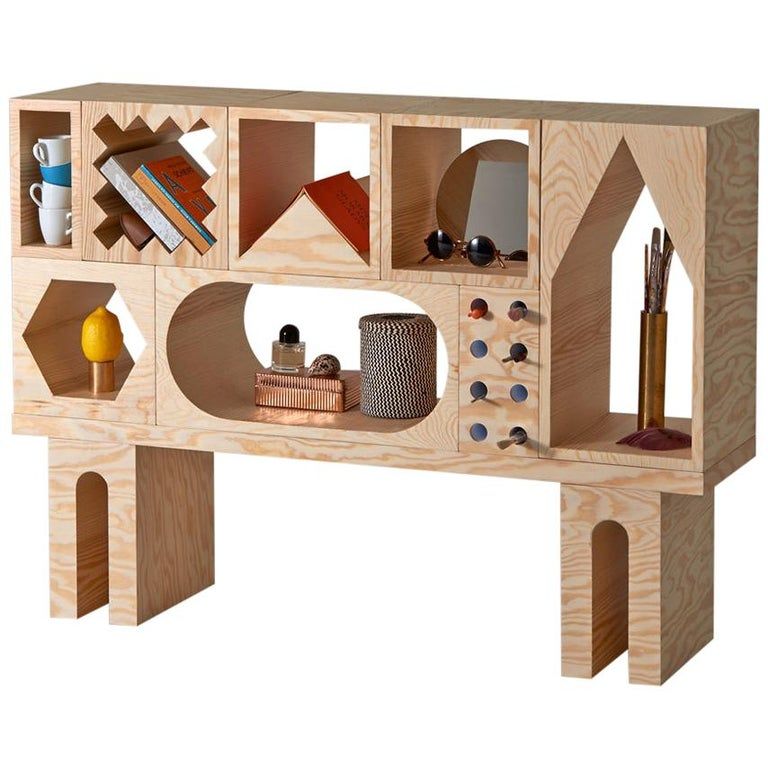 Room Collection Shelf, Pine Wood Storage Blocks by Erik Olovsson and Kyuhyung Cho added by Hayley Andreesen