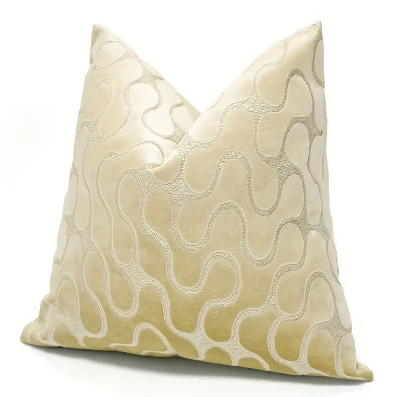 Polyester Multicolor Velvet Pillow Cover With Gold-plated European Luxury Chinese Retro Nostalgic Geometric Wave Point Irregular Line Geometric Color Block Living Room Sofa Car Home Decoration Party Decoration (without Pillow Core) - Temu added by Sarah Jackson