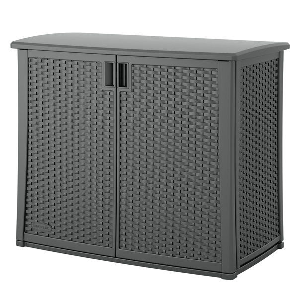 Suncast 97 Gallon Resin Lockable Cabinet Deck Box in Gray added by sallie tyler