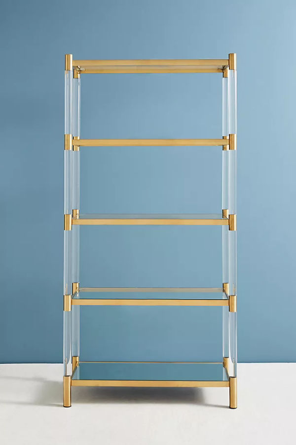 Oscarine Lucite Mirrored Bookshelf added by Salt Lake City Home Stylist