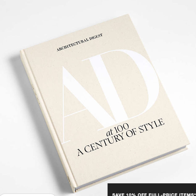 Architectural Digest At 100" White Coffee Table Book added by Kristina Blackford