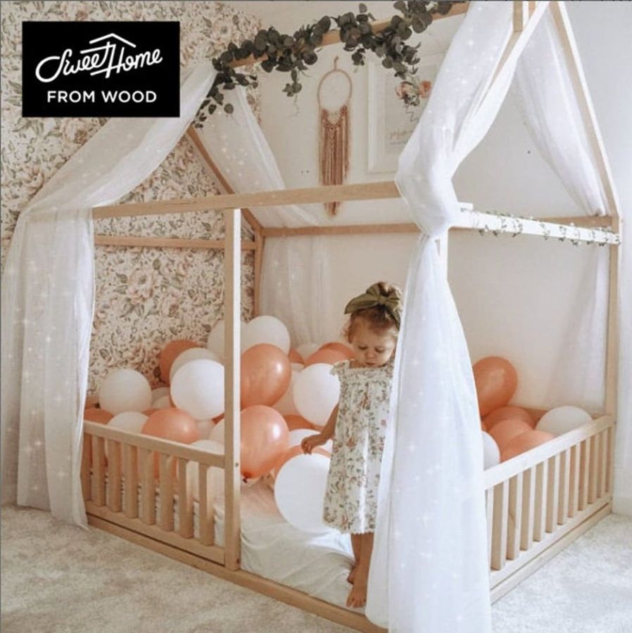 Kid House Bed Toddler Loft Bed Toddler House Bed Teepee Kids - Etsy added by Elevated by Elise LLC