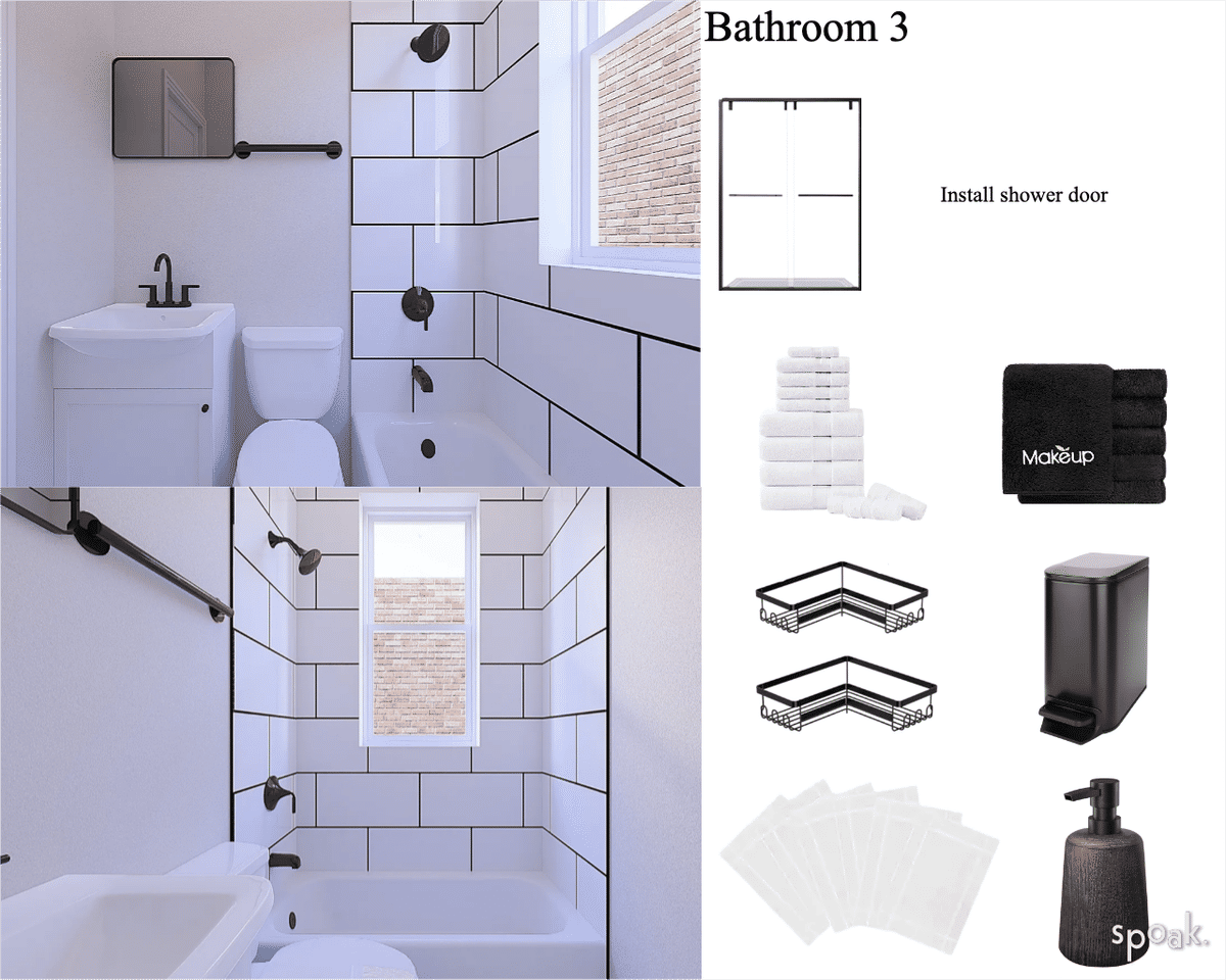 Purple Primary Bathroom Ideas designed by Breanna Selby