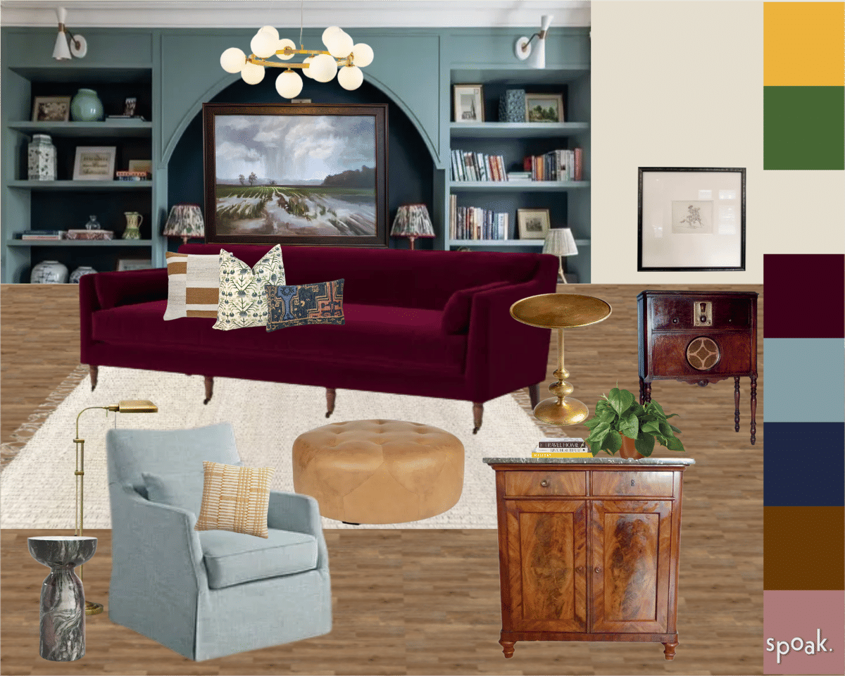 Black Kitchen + Living Room Inspiration designed by Lauren Thorp