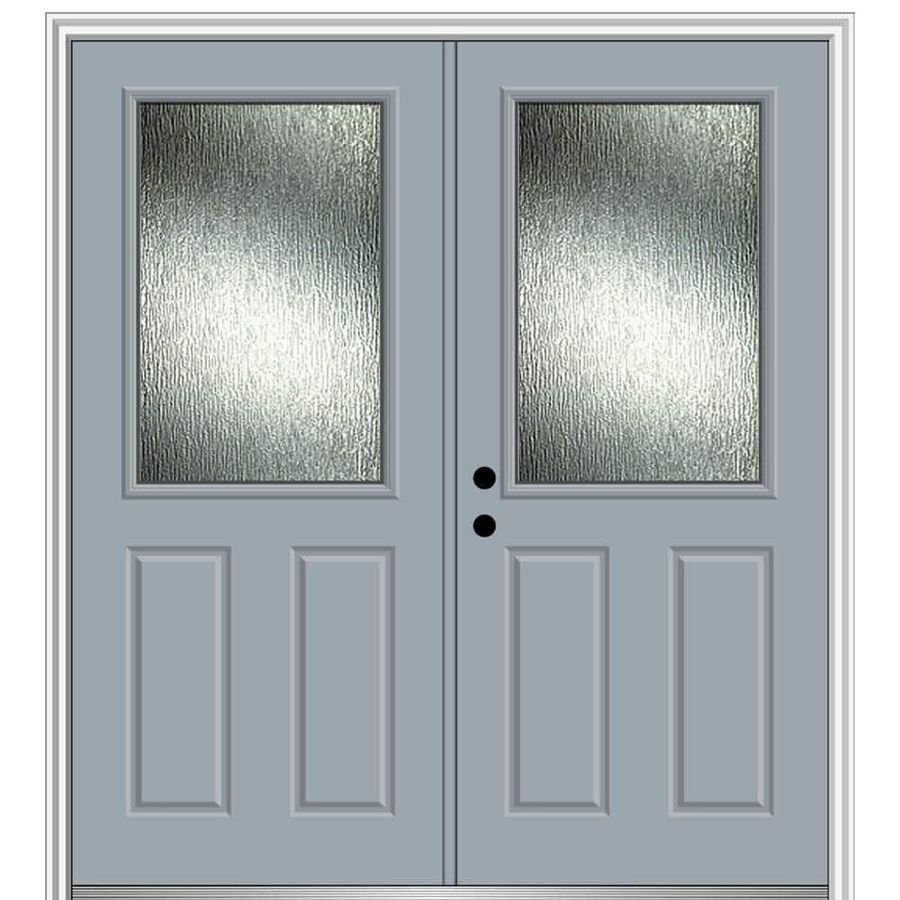 MMI Door 64 in. x 80 in. Right-Hand Inswing Rain Glass Storm Cloud Fiberglass Prehung Front Door on 6-9/16 in. Frame Z0368308R - The Home Depot added by Ellen Giuntoli