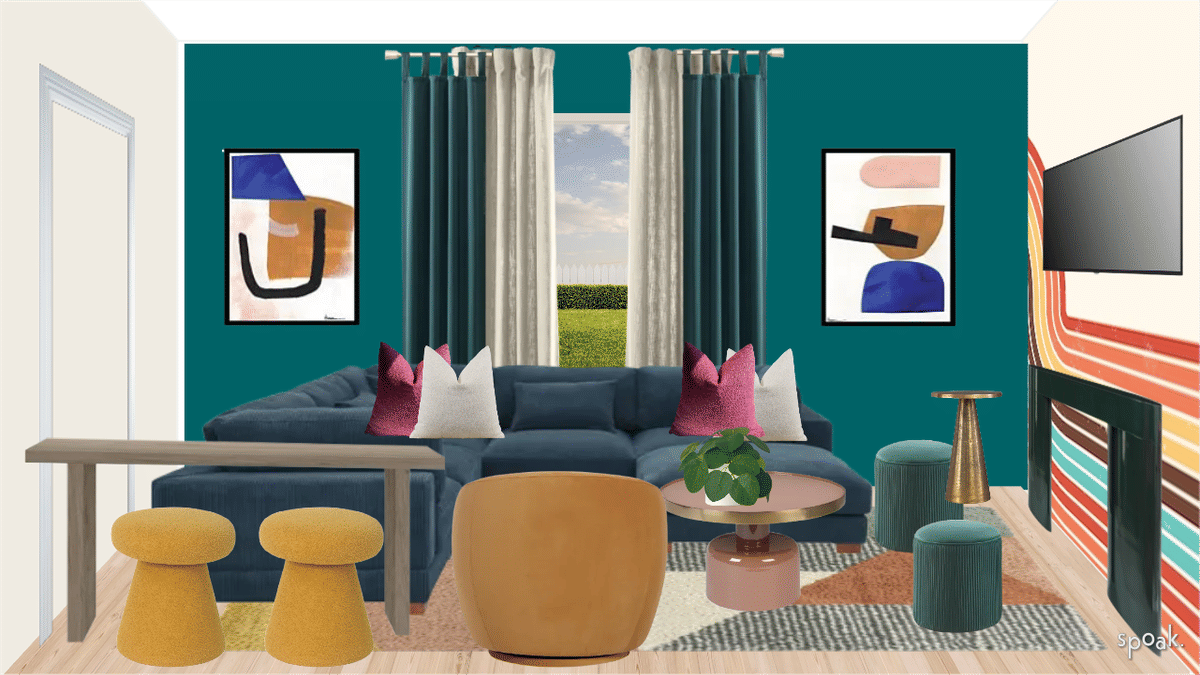 Living Room Inspo designed by Syd Stirling